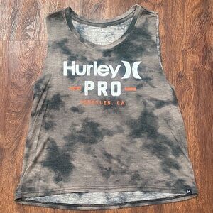 Hurley Women's Muscle Tee - Black and Brown